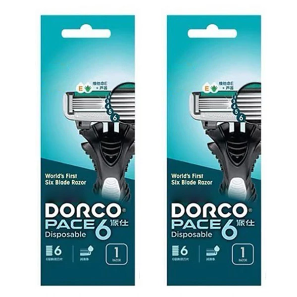 ژیلت خود تراش دورکو مدل Pace 6 portable مجموعه 2 عددی