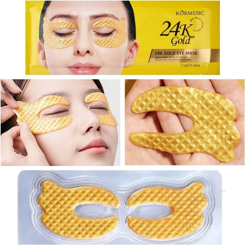 ارایشی ماسک دورچشم کورمسیک طلای 24عیار 24K GOLD MASK KORMESIC