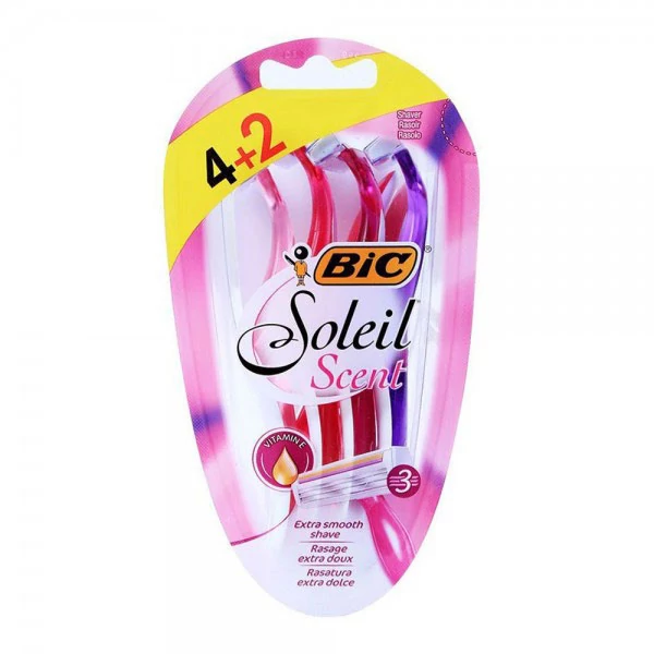 ژیلت خود تراش بیک مدل سولیل SOLEIL SCENT بسته 6 عددی