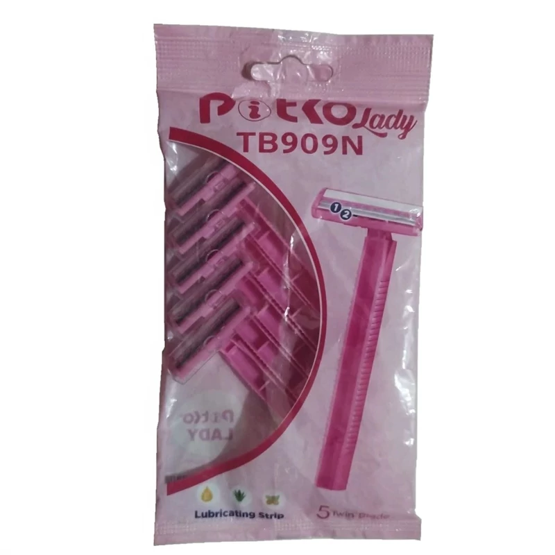 ژیلت خود تراش پیتکو مدل لیدی دو تیغه 5عددی PITKO LADY