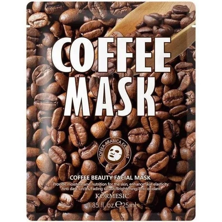 ارایشی ماسک صورت ورقه ای قهوه کورمسیک coffe mask kormesic