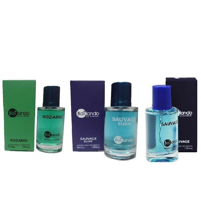 ادکلن35میل بایلندو ساواچ SAUVAGE ساواچ الکسیر SAUVAGE ELIXIR و روزاریو ROZARIO