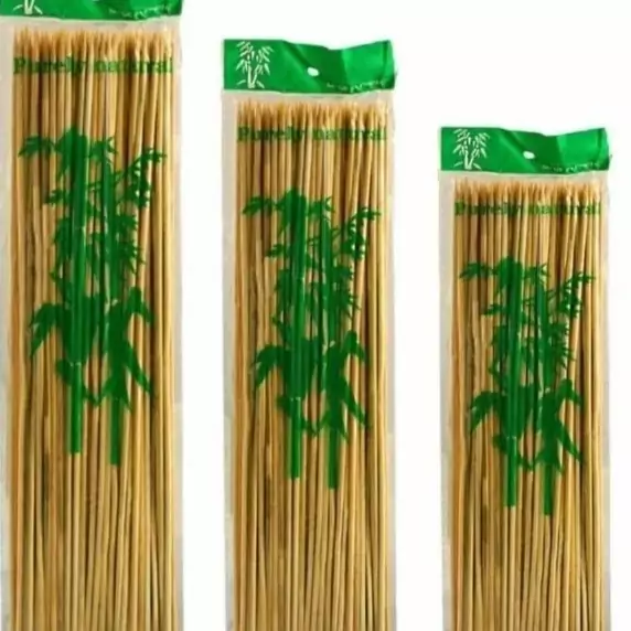 سیخ چوبی وارداتی بسته 80 عددی 30 سانتی