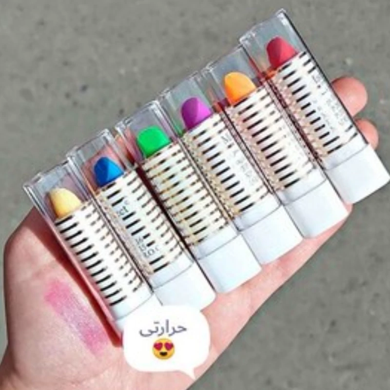 رژ لب مکه ای حرارتی با رنگ صورتی ملایم